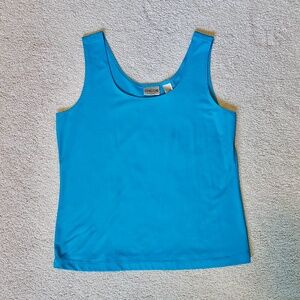 Chico's Basic Tank in Teal; Chico's size 1(Medium/ 8-10)